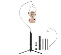 Supporto per lampada da esterno per campeggio, treppiedi in metallo pieghevole per esterni - Treppiede lampada antiruggine per viaggi, paletto per lanterna portatile per casa e vita quotidi