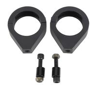 Supporto per lampeggiante, moto in lega di alluminio modificato Staffa di montaggio di installazione lampeggiante 41mm pinza forcella (argento)