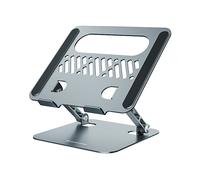 SUPPORTO PER LAPTOP CONCEPTRONIC QI2, Universale Notebook fino a 17 pollici, Alluminio, Argento