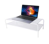 Supporto Per Laptop Da Scrivania - Rialzo Pèr Làptop | Sùpporto Peŗ Lap̃top, Sup̃porto Ergonomico P̄er Monitor Con Ripiano In Rete Traspirante Sollevatore Dà Tavolo Pēr Supp̄orto Stampante PC, Robusto