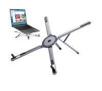 Supporto per laptop da scrivania, supporto magnetico regolabile e pieghevole in lega di alluminio, supporto per laptop leggero, per dormitorio di studenti, tavolo da studio, aula, lettura