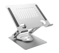 Supporto per laptop girevole a 360 gradi, ergonomico, per sollevare e raffreddare il tablet, girevole per desktop