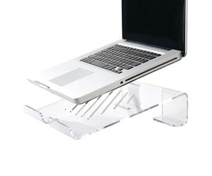 Supporto per Laptop in Acrilico - Previene Surriscaldamento, Supporto Stabile - Laptop Con Fessure Di Ventilazione - Per Donne Uomini Studenti Adulti Dormitorio Tavolo Computer Studio Caffè A