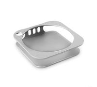 Supporto per laptop in metallo con cuscinetti angolari antiscivolo e buffer inferiore ammortizzante per Mac per Mini fornendo stabilità ed efficienza nello spazio di lavoro