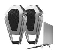 Supporto per laptop invisibile - Riser portatile minimalista, cuscinetto regolabile compatto | Pannello antiscivolo con robusto di supporto per aumentare l'angolo di altezza del laptop durante