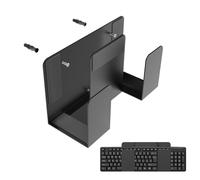 Supporto per Laptop per Montaggio a Parete - mensola per Laptop in Alluminio da Parete | Notebook e Tastiera Organizer Waall | Supporto a Parete a Doppio Vassoio