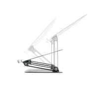 InnovaGoods® Supporto per portatile pieghevole e regolabile, altezza e inclinazione regolabile, antiscivolo, struttura aperta, schermi da 10 "-18", acciaio al carbonio, ideale per ufficio e telelavoro