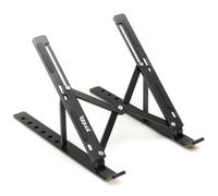 Supporto per laptop pieghevole Iggual in alluminio nero 17
