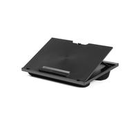 Supporto per laptop regolabile con 8 angolazioni e doppio cuscino, ideale per scrivere sulle gambe o come scrivania per laptop, colore nero.
