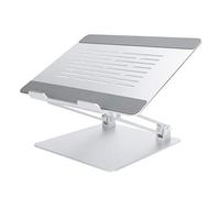 Supporto per Laptop Regolabile con Ventilazione Termica per Sollevare il Laptop, Elevatore Ergonomico per Laptop per Scrivania, per Mac/Notebook/laptop/tablet da 17 Pollici e Inferiori (Argento)