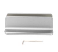 Supporto per laptop resistente in lega di alluminio con imbottitura protettiva, design verticale per una migliore circolazione dell'aria, compatibile