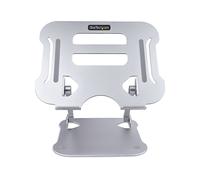 StarTech.com Supporto per PC Portatile da Scrivania - Stand Ergonomico ad Altezza Regolabile per Notebook, Rialzo Inclinato in Alluminio per Computer Portatili fino a 10kg - Alzata Portatile da Tavolo per Laptop