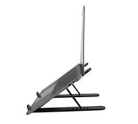 Supporto per laptop, struttura stabile portante Base di raffreddamento Staffa regolabile per notebook per PC(Nero)