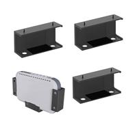 Supporto per laptop - Supporto da scrivania StUnder per computer portatile, nero sotto la scrivania, supporto portaoggetti multifunzione con viti per scatola dei cavi, supporto per ripiano superiore