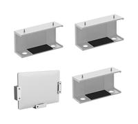 Supporto per laptop - Supporto per laptop da tavolo in ABS, suporto sotto scrivania per computer, suporto portaoggetti nero sotto scrivania | organizer per vassoio protettivo multifunzionale