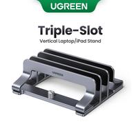 Supporto per Laptop verticale UGREEN per MacBook Air Pro supporto per Notebook in alluminio con triplo slot per supporto per telefono iPad per Tablet MacBook Pro