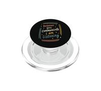 Supporto per l'ascolto di preventivo per la consapevolezza ASL incluso PopSockets PopGrip per MagSafe