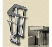 Supporto per lavabo, Staffe for lavello sottotop, gambe di supporto for ad alta resistenza, staffe for lavabo da bagno, kit riparazione for cucina in acciaio inossidabile(Height 28 38cm(11" 15"))