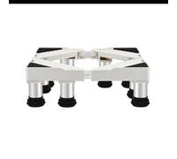 Supporto per Lavatrice, Base per Lavatrice Regolabile Lunghezza 50-75cm Larghezza 42-65cm Altezza 14-17cm Supporti 400 kg, Base per Lavatrice per Frigorifero Asciugatrice e Congelatore 8 Piedi Fissi