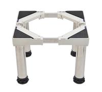 Supporto per Lavatrice, Base per Lavatrice Regolabile Lunghezza/Larghezza 30-48cm Altezza 28-31cm Supporti 150 kg, Base per Lavatrice per Frigorifero Asciugatrice e Congelatore 4 Piedi Fissi Bianca