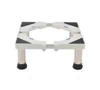Supporto per Lavatrice, Base per Lavatrice Regolabile Lunghezza/Larghezza 42cm-68cm Altezza 18cm-21cm Supporti 150 kg, Base per Lavatrice per Frigorifero Asciugatrice e Congelatore 4 Piedi Fissi