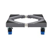 Supporto per Lavatrice, Base per Lavatrice Regolabile Lunghezza/Larghezza 46cm-65cm Altezza 11cm Supporti 100 kg, Base per Lavatrice per Frigorifero Asciugatrice e Congelatore 4 Ruote Gray