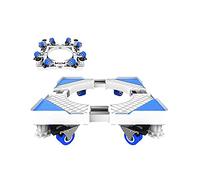 Supporto per lavatrice, carrello per frigorifero, ruote, base per lavatrice, lunghezza telescopica 59-76 cm, larghezza 52-70 cm, piedistallo mobile per asciugatrice e lavastoviglie, sposta mobili ed e