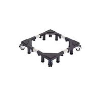 Supporto per lavatrice Carrello porta lavatrice con ruote for elettrodomestici pesanti, base in acciaio inossidabile, lunghezza/larghezza regolabile da 43 a 66 cm, piedistalli for asciugatrice e frigo