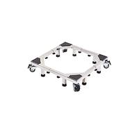 Supporto per lavatrice Carrello porta lavatrice con ruote for elettrodomestici pesanti, base in acciaio inossidabile, lunghezza/larghezza regolabile da 43 a 66 cm, piedistalli for asciugatrice e frigo
