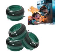Supporto per Lavatrice Che Annulla Gli Urti e I Rumori, Cuscinetti In Gomma per I Piedi Della Lavatrice Che Riducono Il Rumore e Sono Anti-scivolo e Anti-vibrazione(Green,4 PCS)