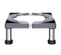 Supporto per lavatrice con 4 piedi solidi, base per lavatrice, larghezza regolabile da 40 a 60 cm, supporto per elettrodomestici, piedistallo per lavatrice, asciugatrice, frigorifero