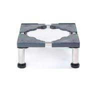 Supporto per lavatrice e asciugatrice con base regolabile multifunzionale, antivibrazione, regolabile da 17,7"""" a 27,5"""", vassoi per frigorifero,