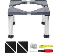 Supporto per Lavatrice Mini Supporto per Frigorifero con 4 Piedini Robusti Altezza Regolabile 29-32 Cm Lunghezza/Larghezza Regolabile 42 Cm-75 Cm Base per Frigorifero Cassettiere per Lavasc