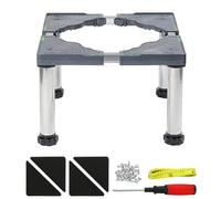 Supporto per lavatrice, mini supporto regolabile per frigorifero, piedistallo multifunzione con 4 piedini robusti, altezza 29-32 cm, lunghezza/larghezza 42-75 cm