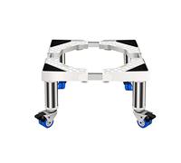 Supporto per lavatrice Supporto for lavatrice, base mobile regolabile, lunghezza/larghezza 41-65 cm, lavastoviglie universale, cestello alto, grande contenitore for piante da esterno, vassoi for pavim