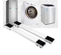 Supporto per lavatrice Supporto universale for ruote mobili, base con 24 ruote, for asciugatrice regolabile, lavatrice e frigorifero, carico massimo 660 libbre.(White)