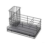 Supporto per lavello con cuscinetto in terra di diatomee per un'asciugatura rapida e un'organizzazione efficace