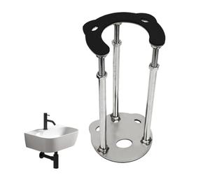 Supporto per lavello sottopiano - Struttura in acciaio inossidabile, venticinque otto dieci centimetri, regolabile da sette a undici pollici, design robusto e liscio | per Installazione Supporto Lavel