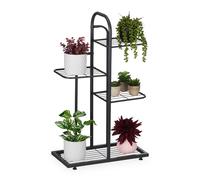 Supporto per le piante Etagere da giardino 4 ripiani Acciaio Supporto per piante