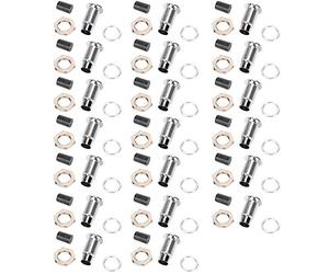 Supporto per LED da 20 pezzi, montaggio a diodo a emissione di luce, base in ottone, metallo piatto, controllo industriale, 5 mm, con guarnizione