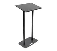 Supporto per leggio in acrilico portatile, regolabile, podio mobile per presentazioni in aula, scrivania multifunzione per lettura e computer portatile con tappo per bordi, ideale per altoparlanti