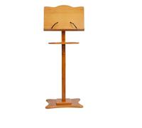 Supporto per leggio regolabile in bambù, portatile, per chiese, uffici, scuole, conferenze e riunioni, leggero e versatile