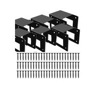 Supporto per legna da ardere, regolabile, robusto, in acciaio verniciato a polvere, per interni ed esterni, 6 pezzi (6 pezzi)