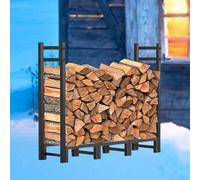 Supporto per legna da robusto, impilabile, 114x25x80 cm, robusto per interni ed