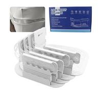Supporto per Lenzuola, fissaggi per Lenzuola Resistenti con Cinghia di bloccaggio per Mantenere Le Lenzuola Ferme e Strette, Adatti al Materasso (15cm-30cm) (Blanc)