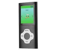 Supporto per Lettore MP3 64G TF Card, Lettore Musicale HiFi Portatile con Registratore Vocale, Radio FM, Visualizzatore di Foto, Lettore di E-book, Lettore MP3 per Regali (Nero)