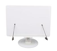 Supporto per lettura di libri Supporto per libri in acrilico pieghevole girevole a 360 gradi con clip per pagine per studenti anziani Lettori Studio Ufficio Soggiorno 30 x 21 cm