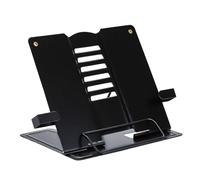 Supporto per libri di cucina, 400 g, in ferro, con base in metallo antiscivolo, comodo e regolabile in altezza, per studiare università, aule, biblioteche, soggiorno, cucina, camera da