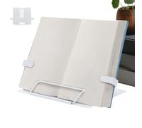 Supporto per libri di cucina, in ferro, altezza regolabile, 1 supporto da lettura in metallo, 400 g, supporto per laptop, per studio, università, aule, biblioteche, soggiorno, cucina, camera da letto