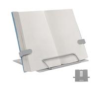 Supporto per libri di cucina, regolabile in altezza, pieghevole, per libri di ricette, per studiare università, aule, biblioteche, soggiorno, cucina, camera da letto